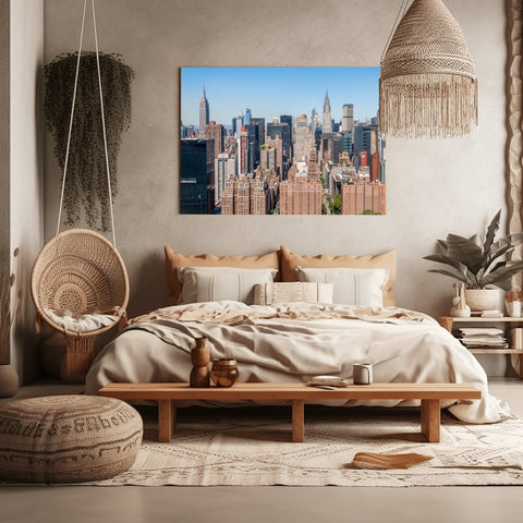 Empire State Building , Chrysler Building, New York City. Framed acrylic photo, unframed photo for sale, free shipping US