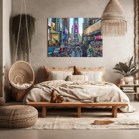 Times Square Daytime, New York City. Framed acrylic photo, unframed photo for sale and free shipping in the US.