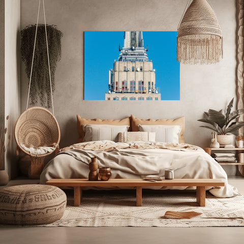 Empire State Building Tourists, New York City. Framed acrylic photo, unframed photo for sale and free shipping in US.