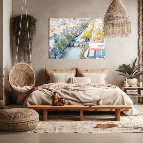 Tilt Shift Bullfighting II, Madrid, Spain. Framed acrylic photograph, unframed photo for sale with free shipping in US.