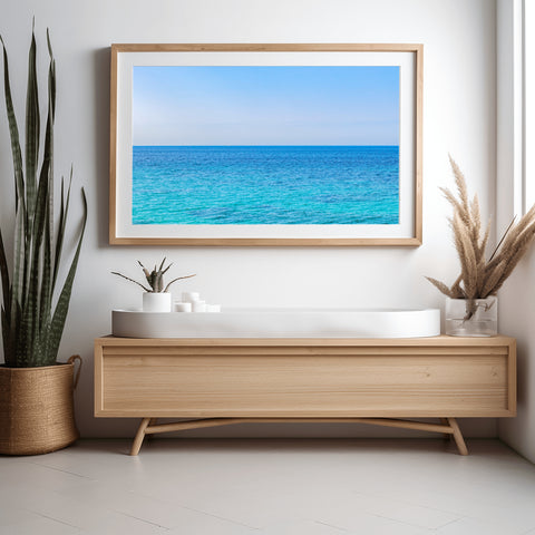 Horizon Marseilles, France. Framed acrylic photo and unframed photo for sale with free shipping in the US.