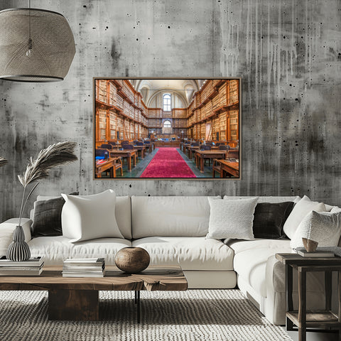 Biblioteca Angelica Library in Rome, Italy. Photograph for sale framed in acrylic or unframed. Free shipping in the US