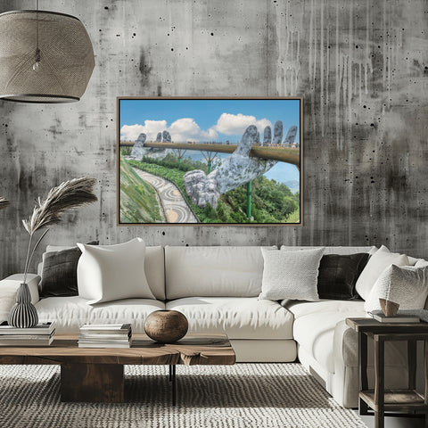 Golden Bridge  DaNang, Vietnam. Framed acrylic photo and unframed photo for sale and free shipping in the US