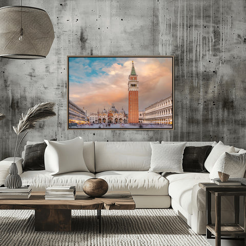 St. Mark's Square ,Venice, Italy. Photo framed in acrylic and unframed photo and free shipping in the USA.