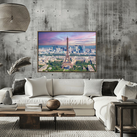 Eiffel Tower view of Paris. Photo framed in acrylic and unframed photo with free shipping in the US.