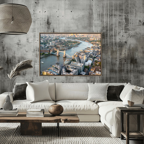The Shard, Tower Bridge, London, England. Photo framed in acrylic and unframed photo and free shipping in the US.