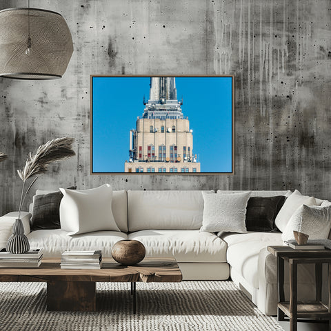 Empire State Building Tourists, New York City. Framed acrylic photo, unframed photo for sale and free shipping in the US.