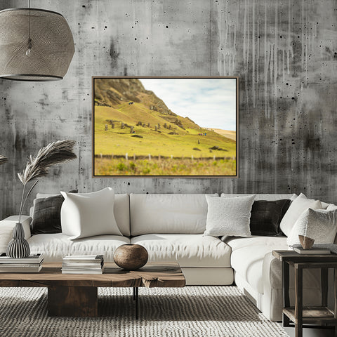 Tilt Shift Rano Raraku EI.  Framed acrylic photograph, unframed photos for sale and free shipping in the US