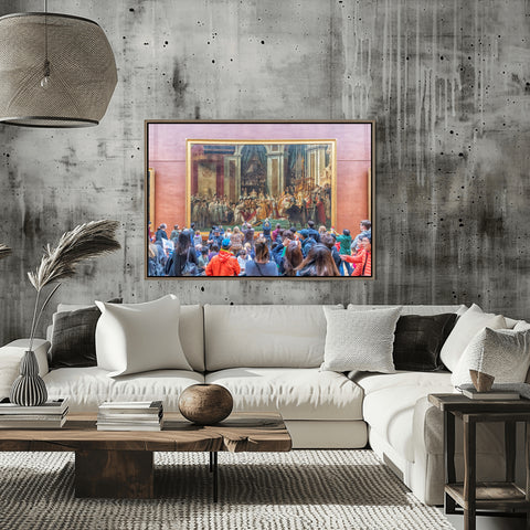 Painting Napoleon, Louvre, Paris, France.  Framed acrylic photo and unframed photo for sale with free shipping in the US
