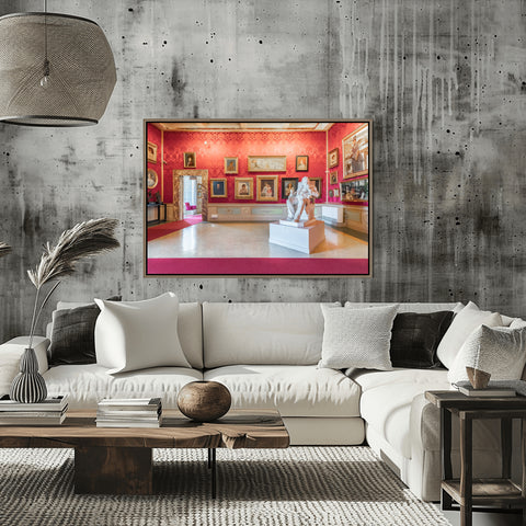 Red Room Accademia Museum, Florence Italy. Framed acrylic photo and unframed photo for sale with free shipping in US.