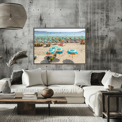 Paradise Bay Beach in Malta. Framed acrylic photo, unframed photograph for sale with free shipping in the US.