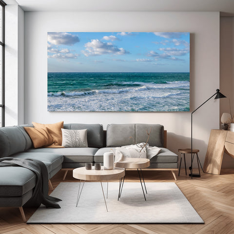 Horizon of Tangier, Africa. Framed acrylic photo and unframed photo for sale with free shipping in the USA