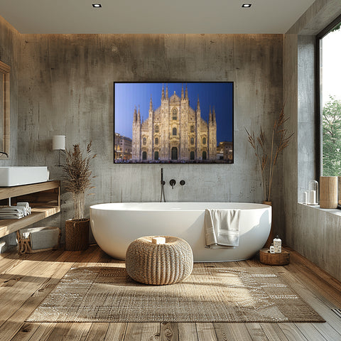 Time Slice Duomo in Milan, Italy. Framed acrylic photograph, unframed photo for sale and  free shipping in the US