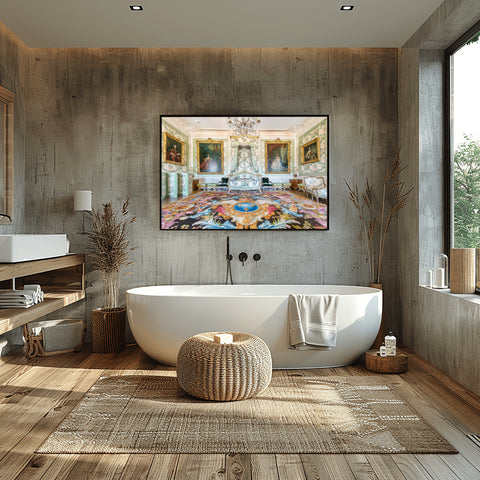 Versailles Museum Chamber, France. Framed acrylic photo and unframed photo for sale, free shipping in US