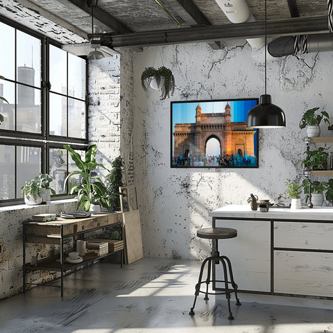 Time Slice Gateway to India, Mumbai. Framed acrylic photograph, unframed photo for sale and free shipping in USA