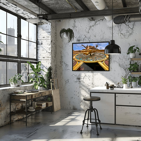 Mercury Clock in Grand Central, New York City. Framed acrylic photo, unframed photo for sale and free shipping in the USA