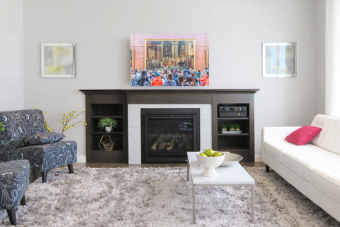 Painting Napoleon, Louvre, Paris, France.  Framed acrylic photo and unframed photo for sale and free shipping in the USA