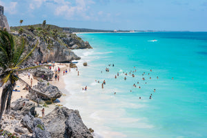 Tulum Beach, Turquoise Water in Mexico