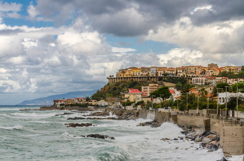 The Beaches on the coastline of Calabria, Italy