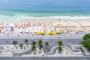 Copacabana Beach in Rio de Janeiro, Brazil