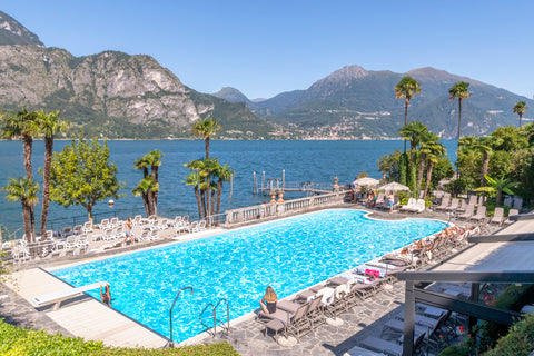 Grand Hotel Lake Serbelloni, Lake Como. Photo framed in acrylic and unframed photo and free shipping in the USA.