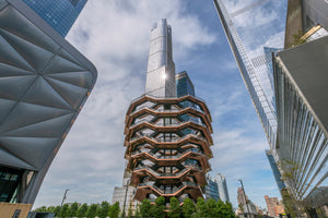 Hudson Yards, NYC, the Vessel and Skyscrapers
