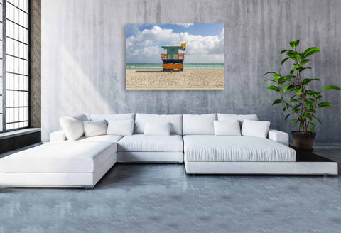 41st Street Miami Beach Lifeguard Tower. Framed acrylic photo and unframed photo for sale, free shipping in the USA