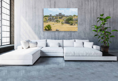 Tilt Shift Tulum, Mexico. Framed acrylic photo, unframed photo for sale, free shipping in the USA