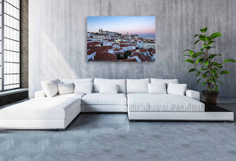 Pink Sunset Lisbon, Portugal. Photo framed in acrylic and unframed photo with free shipping in the USA