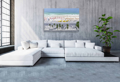Copacabana Beach in Rio de Janeiro, Brazil. Framed acrylic photograph, unframed photo for sale with free shipping in the USA