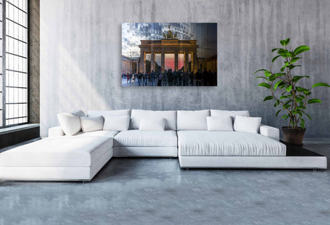 Time Slice Berlin Gate, Berlin, Germany. Framed acrylic photograph, unframed photo for sale, free shipping in the USA