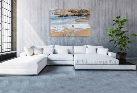 Kontogialos Beach White Umbrellas, Corfu, Greece. Framed acrylic photo, unframed photograph for sale and free shipping in the USA