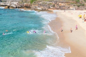 Tilt Shift Bondi Swimmers, Sydney, Australia