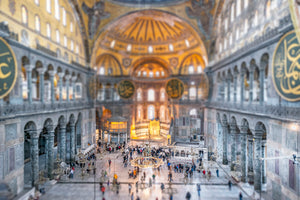 Tilt Shift Hagia Sophia, Istanbul, Turkey