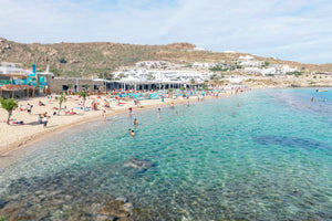 Tilt Shift Paradise Beach, Mykonos, Greece