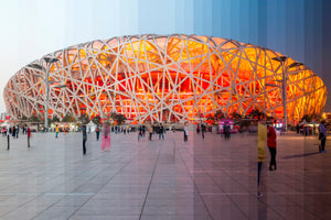 Time Slice Birds Nest Beijing, China
