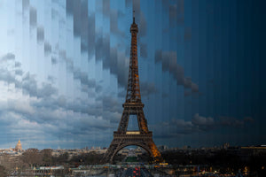 Time Slice Eiffel Tower, Paris, France