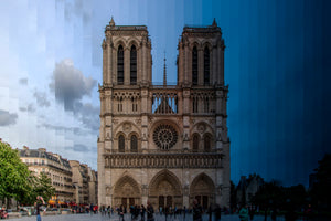 Time Slice Notre Dame Cathedral, Paris, France