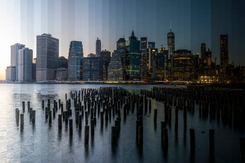 Time Slice Downtown Manhattan, New York