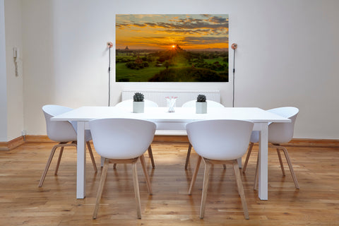 Sunrise in Bagan, Myanmar. Framed acrylic photo and unframed photo for sale with free shipping in the US