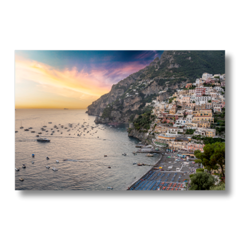 Positano Beach, Amalfi Coast at Sunset