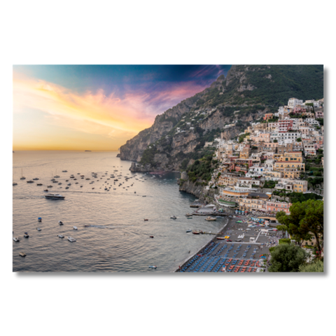 Positano Beach, Amalfi Coast at Sunset