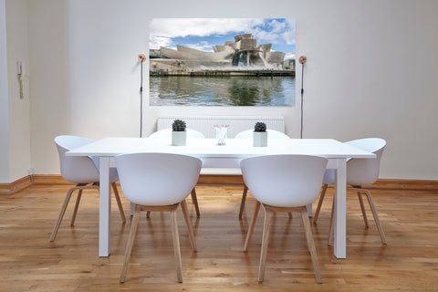 Guggenheim Museum Bilbao, Spain. Photo framed in acrylic and unframed photo with free shipping in the US.