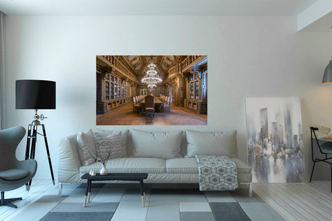 Red Cross Library in Lisbon, Portugal. Photograph for sale framed in acrylic, unframed with free shipping in the US.
